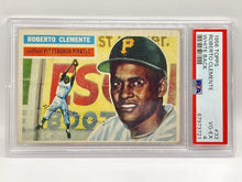 Load image into Gallery viewer, 1956 Topps Roberto Clemente White Back #33 PSA 4 Pirates
