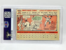 Load image into Gallery viewer, 1956 Topps Roberto Clemente White Back #33 PSA 4 Pirates
