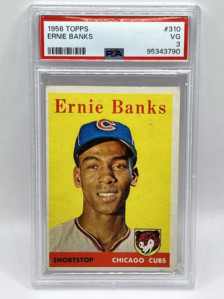 1958 Topps Ernie Banks PSA 3 VG #310 Cubs