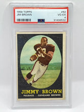 Load image into Gallery viewer, 1958 Topps Jim Brown Rookie Card #62 PSA 4 Browns
