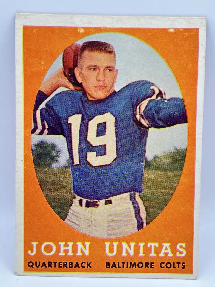 1958 Topps John Unitas Baltimore Colts #22