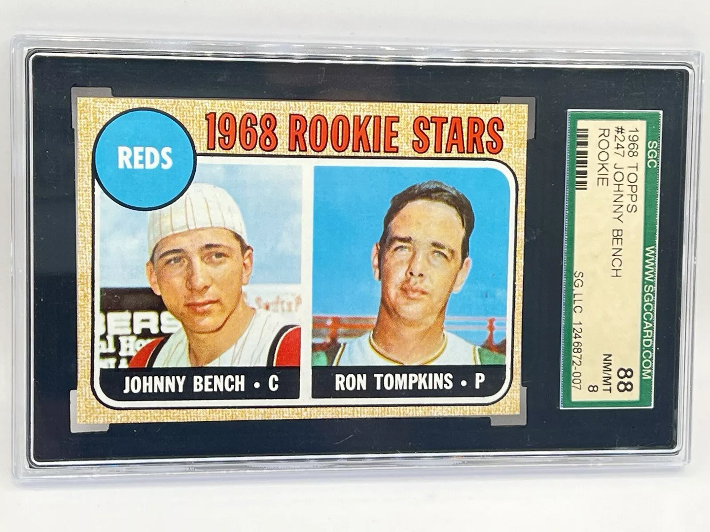 1968 Johnny Bench Rookie #247 SGC 8