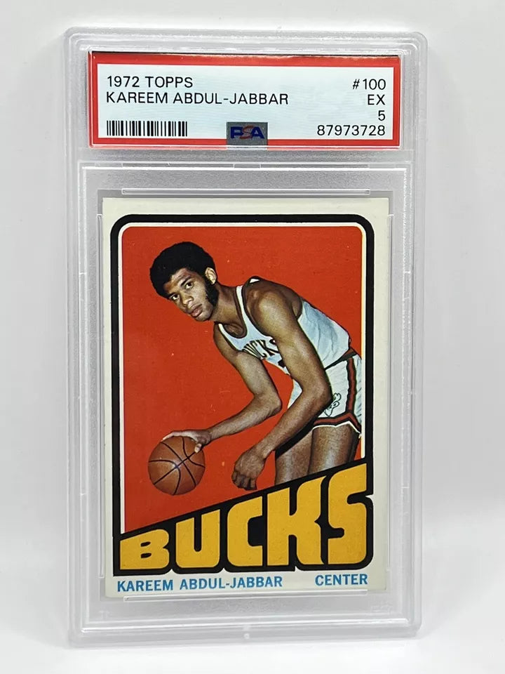 1972 Topps Kareem Abdul-Jabbar #100 PSA 5 Bucks