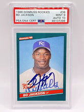 Load image into Gallery viewer, 1986 Donruss Rookies Bo Jackson Rookie Auto PSA 9/10 Royals
