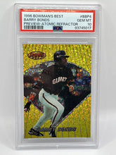 Load image into Gallery viewer, 1996 Bowman’s Best Barry Bonds Preview Atomic Refractor PSA 10 Giants
