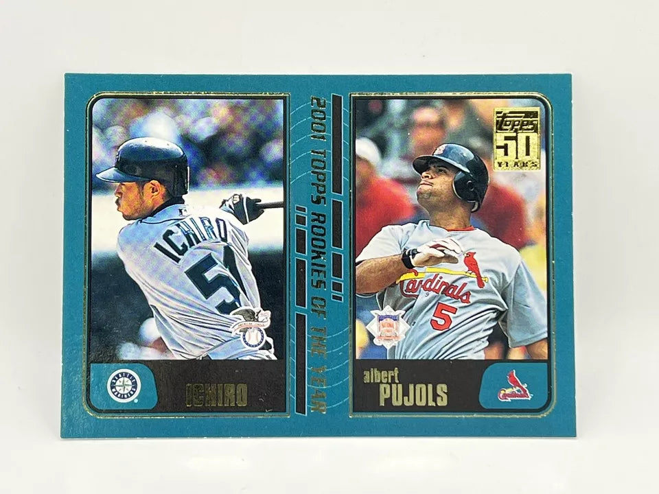 2001 Topps Albert Pujols Ichiro Rookie Card