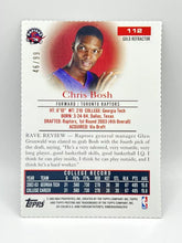 Load image into Gallery viewer, 2003 Topps Pristine Chris Bosh Gold Rookie Diecut /99 Raptors
