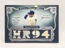 Load image into Gallery viewer, 2006 Topps Sterling Mickey Mantle Quad Game Used Patch 7/10 Jersey # Yankees
