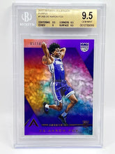 Load image into Gallery viewer, 2017-18 Panini Ascension De’Aaron Fox RC Purple /50 BGS 9.5 #126B Kings
