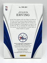 Load image into Gallery viewer, 2017-18 Panini Immaculate Julius Erving 3 Color Patch Game Worn /25 #SW-JEV 76er
