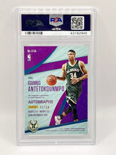 Load image into Gallery viewer, 2017 Panini Revolution Giannis Antetokounmpo Cubic Auto /50 PSA 10 Bucks
