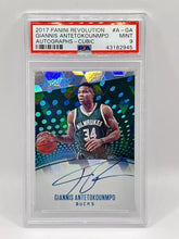 Load image into Gallery viewer, 2017 Panini Revolution Giannis Antetokounmpo Cubic Auto /50 PSA 10 Bucks
