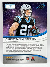 Load image into Gallery viewer, 2017 Panini Rookies &amp; Star Christian McCaffrey Red Stellar Rookies /99 Panthers
