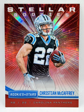 Load image into Gallery viewer, 2017 Panini Rookies &amp; Star Christian McCaffrey Red Stellar Rookies /99 Panthers
