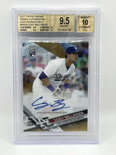 Load image into Gallery viewer, 2017 Topps Chrome Cody Bellinger Rookie Gold Auto /50 BGS 9.5/10 Cubs Dodgers
