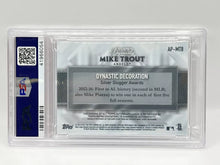 Load image into Gallery viewer, 2017 Topps Dynasty Mike Trout Logo Patch Auto /5 PSA 10 Angels
