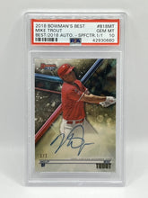 Load image into Gallery viewer, 2018 Bowman’s Best Mike Trout Superfractor Auto True 1/1 PSA 10 Angels
