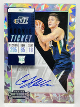 Load image into Gallery viewer, 2018 Panini Contenders Grayson Allen Cracked Ice Rookie Ticket Auto 17/20 Jazz
