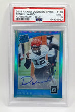 Load image into Gallery viewer, 2018 Panini Donruss Optic Denzel Ward RC Auto Blue /75 PSA 9 #198
