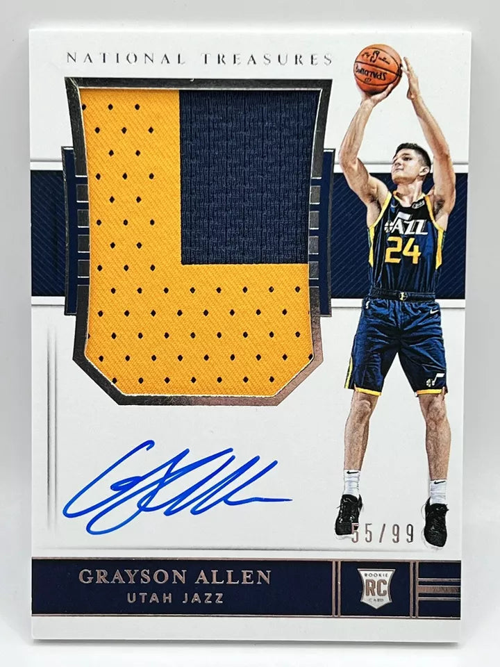 2018 Panini National Treasures Grayson Allen Rookie Patch Auto 55/99