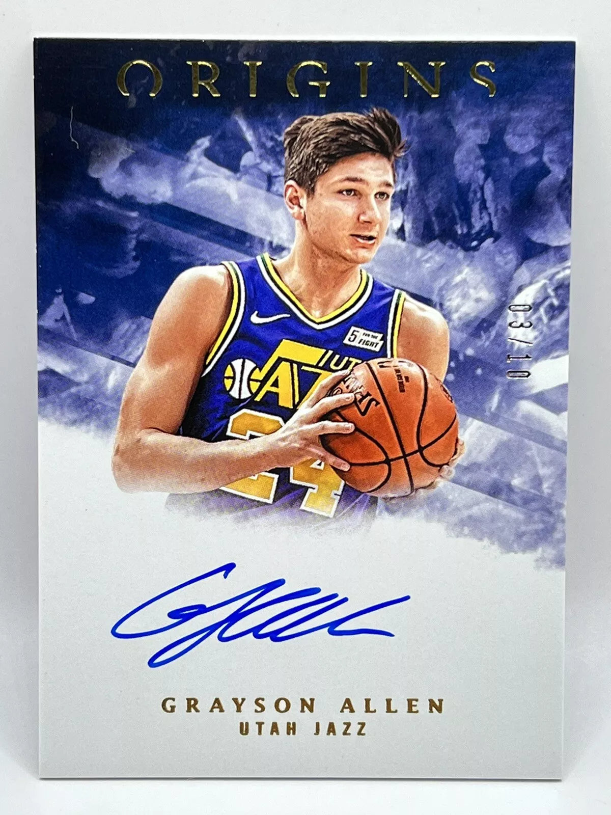 2018 Panini Origins Grayson Allen Gold Rookie Auto /10 Jazz Suns