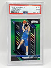 Load image into Gallery viewer, 2018 Panini Prizm Luka Doncic Green Rookie PSA 9 Mavericks
