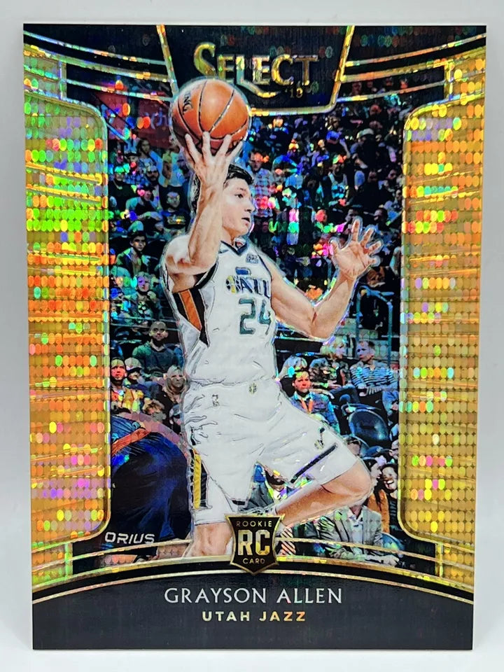 2018 Panini Select Grayson Allen Orange Pulsar Rookie /13 Jazz Suns