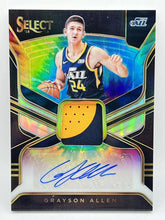 Load image into Gallery viewer, 2018 Panini Select Grayson Allen Tie Dye Rookie Patch Auto /25 Jazz Suns
