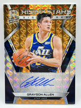 Load image into Gallery viewer, 2018 Panini Spectra Grayson Allen Neon Orange Rising Stars Rookie Auto 4/5 Jazz
