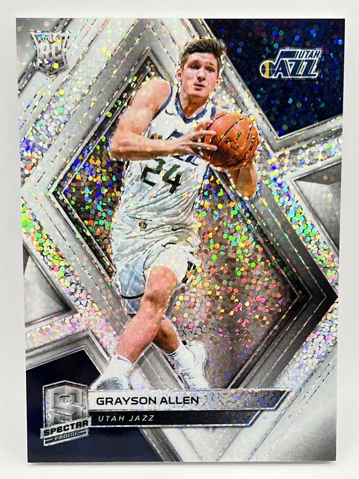 2018 Panini Spectra Grayson Allen White Sparkle Rookie SP Jazz Suns