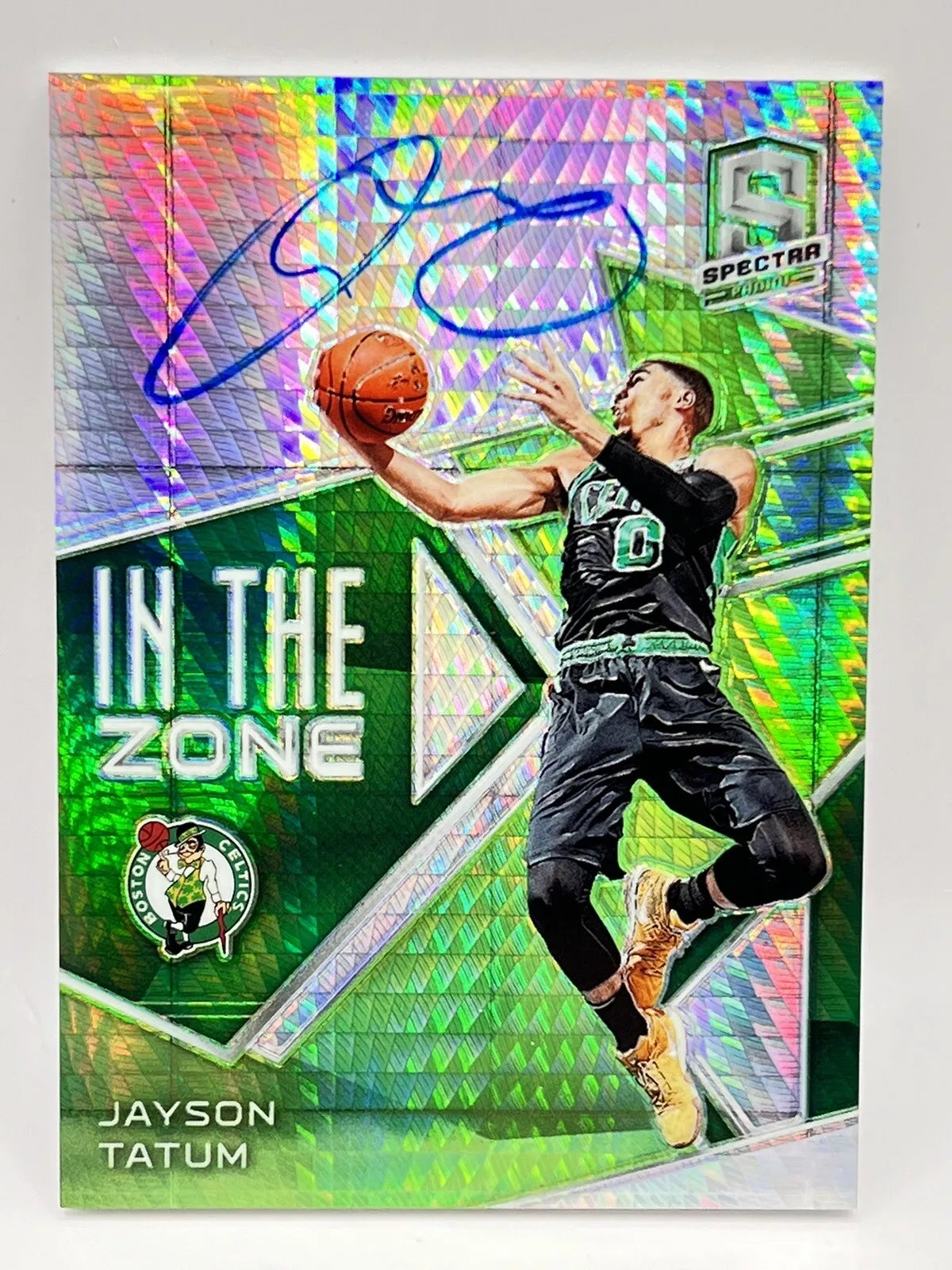 2018 Panini Spectra Jayson Tatum In The Zone Auto /35 Celtics