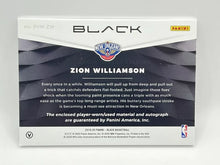 Load image into Gallery viewer, 2019 Panini Black Zion Williamson Dual Rookie Patch Auto 5/5 Pelicans
