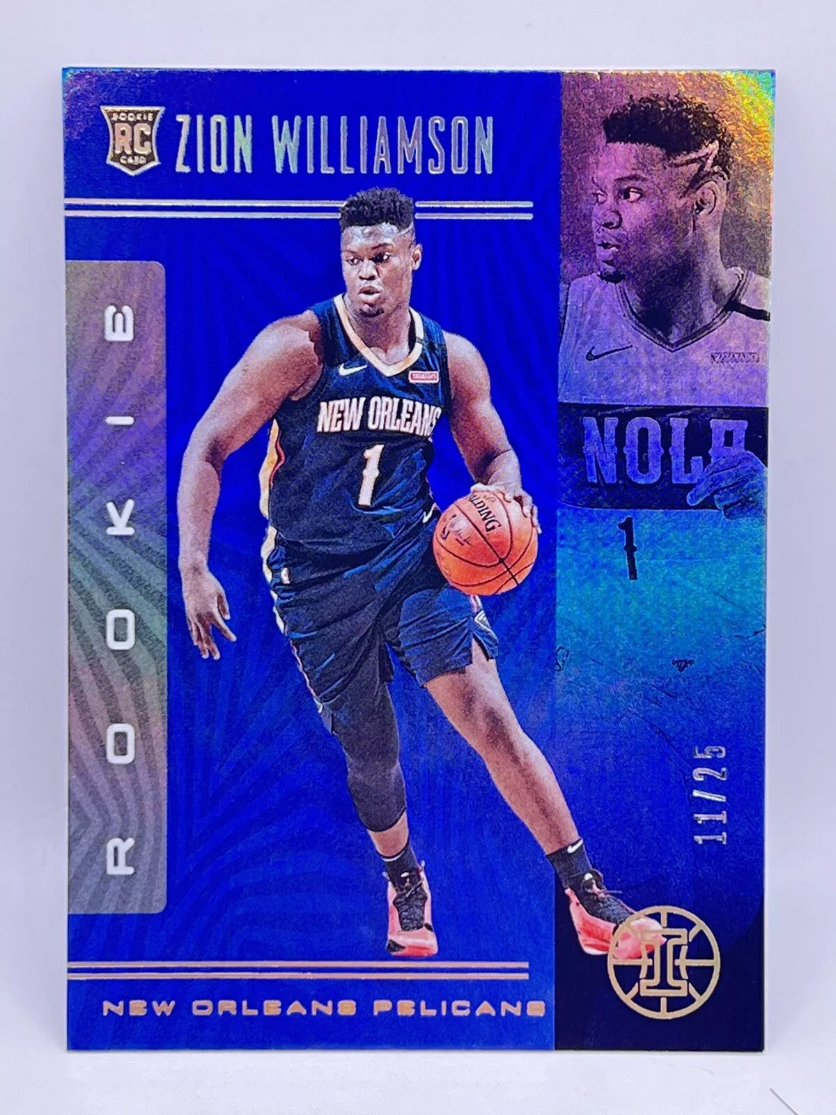 2019 Panini Illusions Zion Williamson Rookie Blue /25 Pelicans