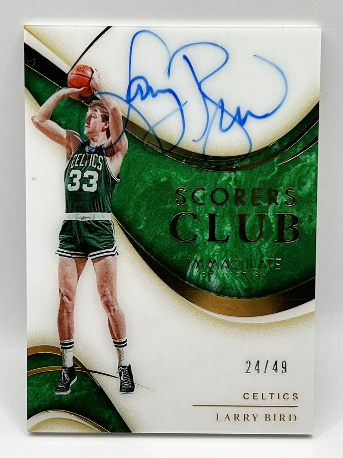 2019 Panini Immaculate Larry Bird Scorers Club Auto /49 Celtics