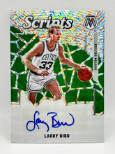 Load image into Gallery viewer, 2019 Panini Mosaic Larry Bird Scripts Auto Celtics
