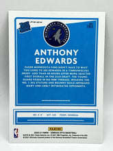 Load image into Gallery viewer, 2020-21 Donruss Optic Anthony Edwards RC RR Green Pulsar Prizm #151 Timberwolves
