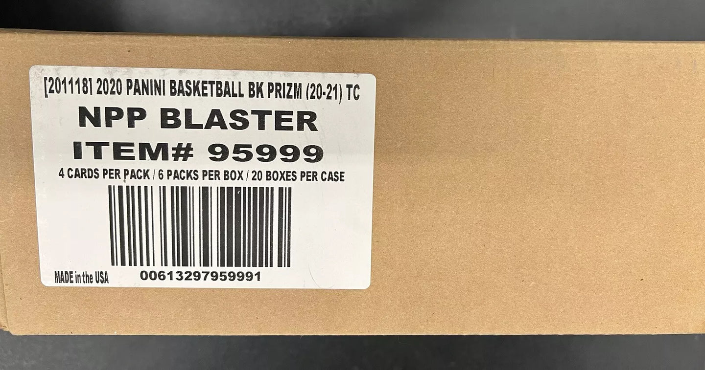 2020-21 Panini Prizm Basketball Blaster Sealed Case #95999 20 Boxes