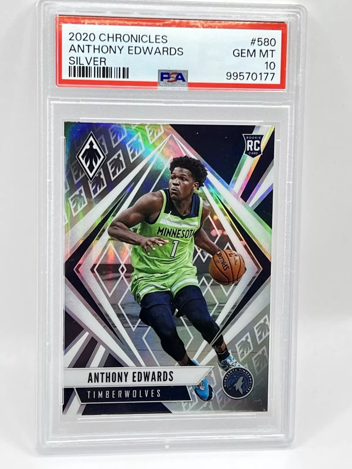 2020 Chronicles Anthony Edwards RC Silver PSA 10 #580