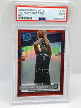 Load image into Gallery viewer, 2020 Donruss Optic Anthony Edwards Red /99 PSA 9 #151 Timberwolves
