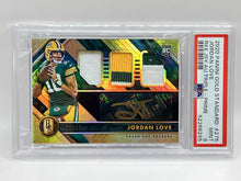 Load image into Gallery viewer, 2020 Panini Gold Standard Jordan Love Triple Rookie Patch Auto /49 PSA 9 Packers
