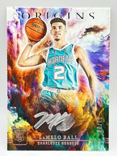 Load image into Gallery viewer, 2020 Panini Origins Lamelo Ball Rookie Auto /99 Hornets Read Description
