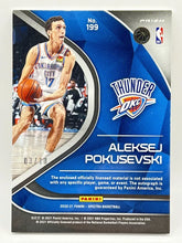 Load image into Gallery viewer, 2020 Panini Spectra Aleksej Pokusevski Gold Rookie Patch Auto /10 Thunder
