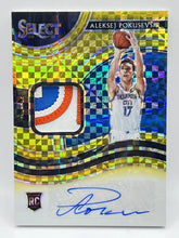 Load image into Gallery viewer, 2020 Panini Spectra Aleksej Pokusevski Gold Rookie Patch Auto /10 Thunder
