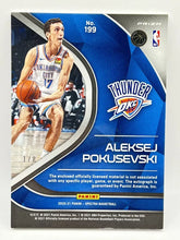 Load image into Gallery viewer, 2020 Panini Spectra Aleksej Pokusevski Pirple Wave Rookie Patch Auto 1/8 Thunder
