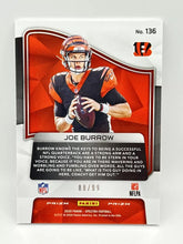 Load image into Gallery viewer, 2020 Panini Spectra Joe Burrow Silver Prizm Rookie /99 Bengals
