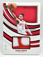 Load image into Gallery viewer, 2021-22 Immaculate Jalen Green 3 Color Patch Red /25 #RR-JG Rockets
