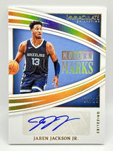 Load image into Gallery viewer, 2021-22 Immaculate Jaren Jackson Jr Auto Gold /10 #MM-JJJ Grizzlies
