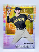 Load image into Gallery viewer, 2021 Bowman’s Best Jackson Merrill Gold /50 #66 Padres
