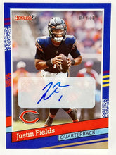 Load image into Gallery viewer, 2021 Panini Clearly Donruss Justin Fields ‘91 Rookie Auto /10 Bears Steelers
