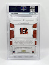 Load image into Gallery viewer, 2021 Panini National Treasures Jamarr Chase True Rookie Patch Auto /99 PSA 9
